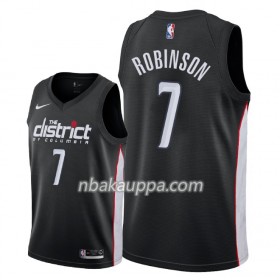 Washington Wizards Devin Robinson 7 2018-19 Nike City Edition Musta Pelipaidat Swingman - Miesten